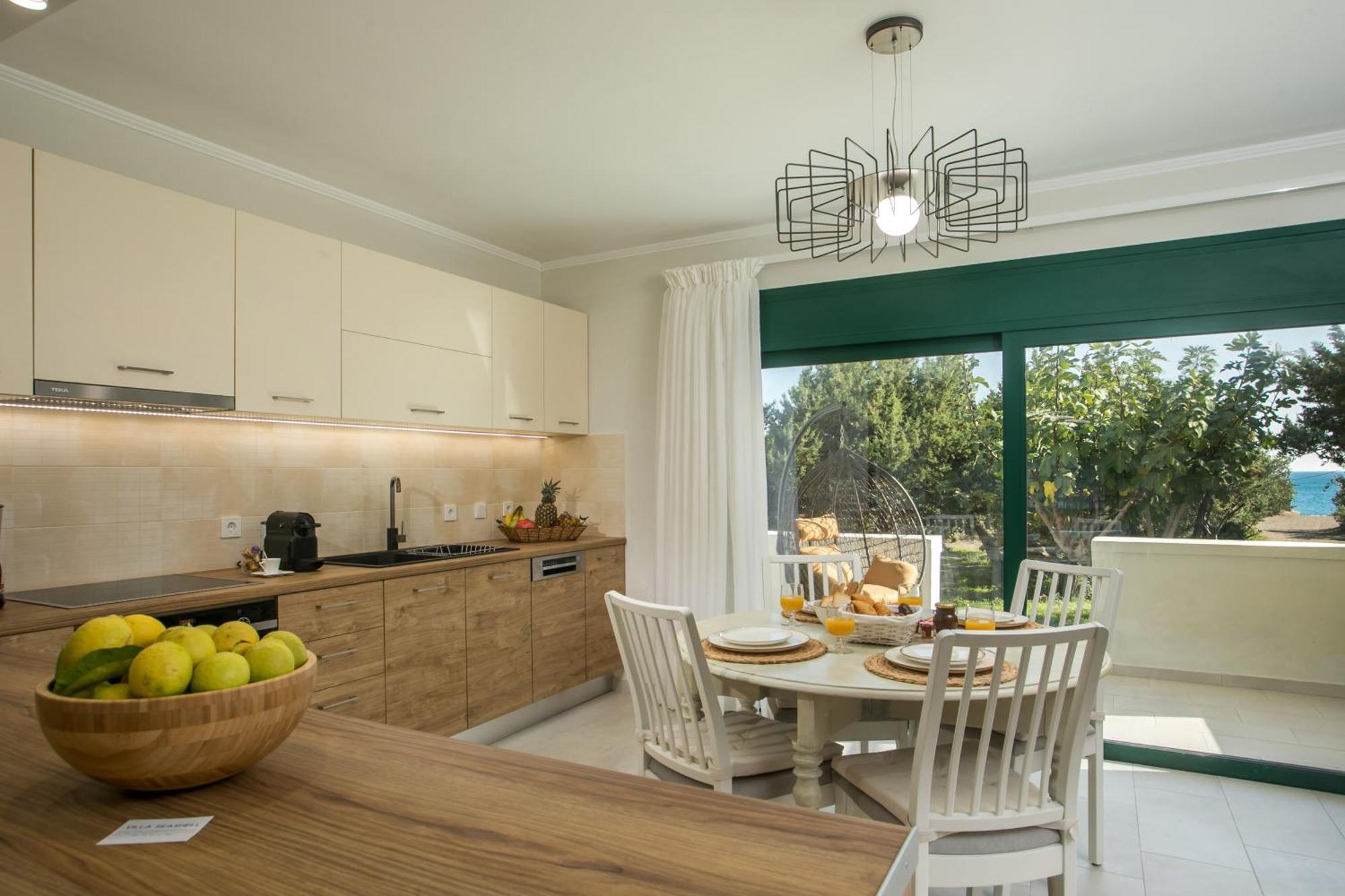 Beachfront Villa Rhodes Seashell Jenádi Kültér fotó