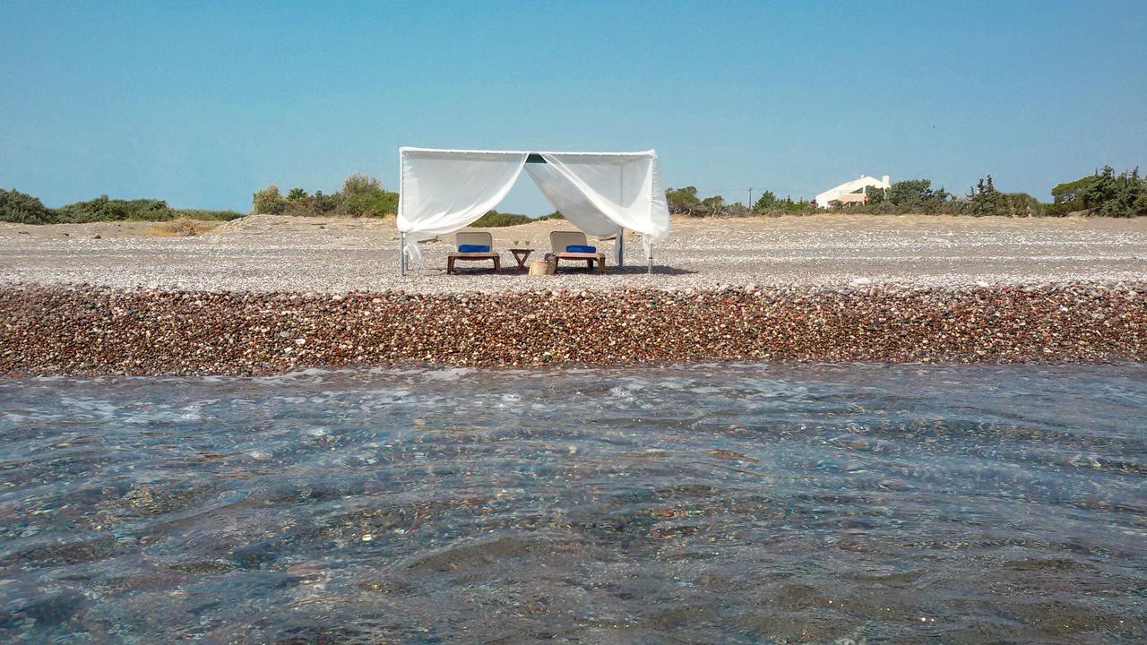 Beachfront Villa Rhodes Seashell Jenádi Kültér fotó