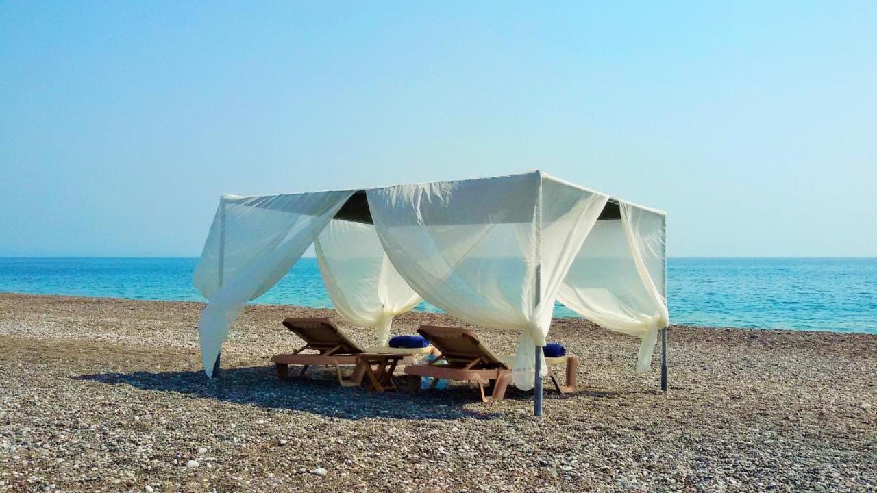 Beachfront Villa Rhodes Seashell Jenádi Kültér fotó